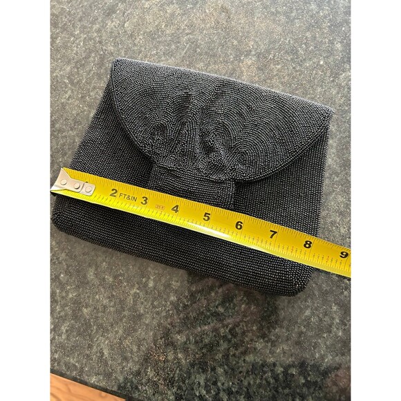 La Regale Beaded Black Clutch - Picture 8 of 8